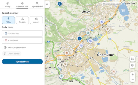 Náhled interaktivních map