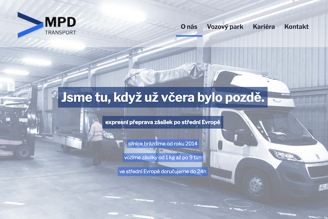 Náhled webu mpdt.cz