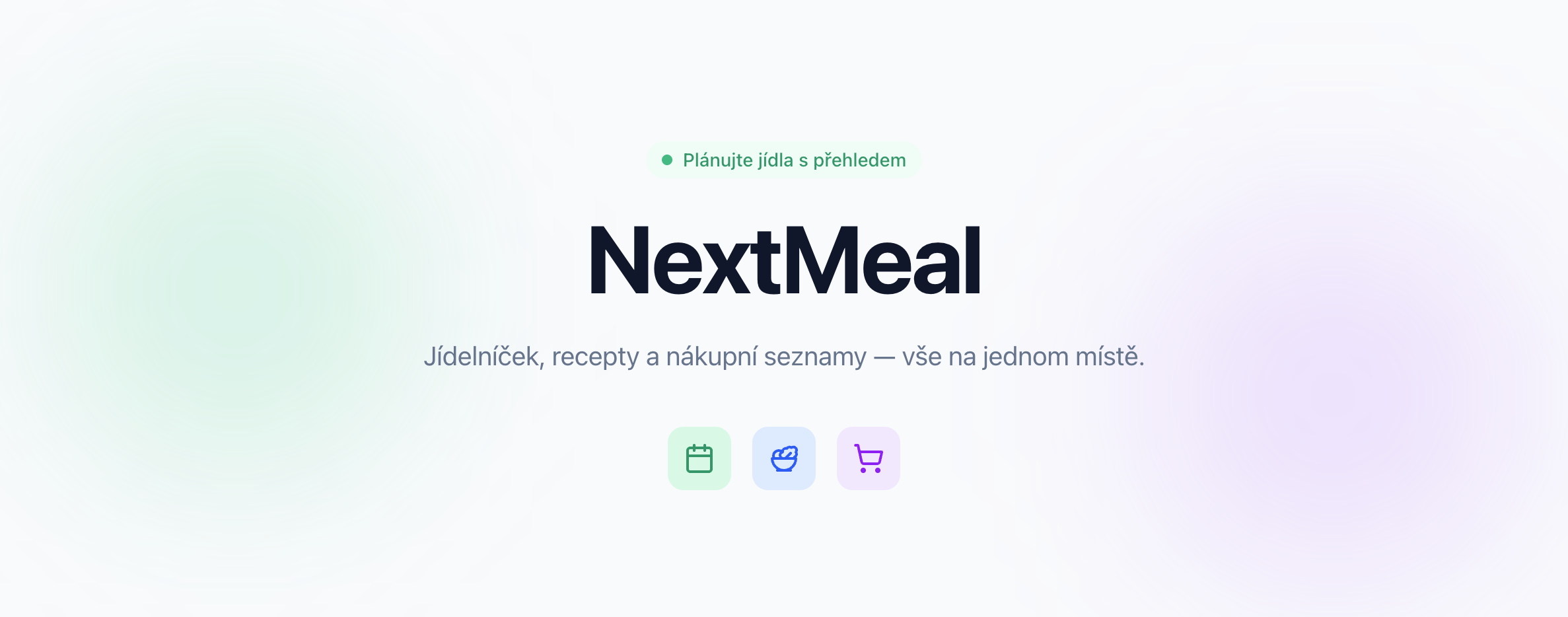 Náhled webu NextMeal